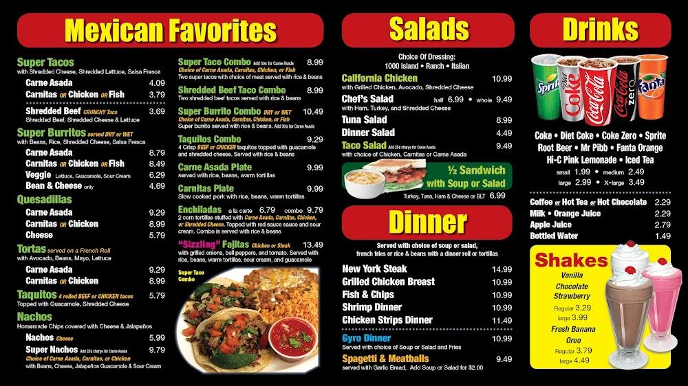 Nick's Super Burgers Menu image 3